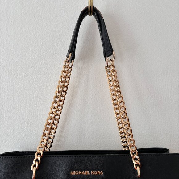 Michael Kors Ellis Leather Shoulder Tote - Picture 6 of 14